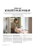 KVALITET OG KUNNSKAP