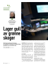 Lager gull av grønne skoger