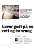 Lever godt på én rett og én vrang