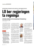 LO ber regjeringen ta regninga