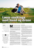 Løser sankinga med hund og drone