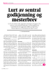 Lurt av sentral godkjenning og mesterbrev