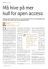 Må hive på mer kull for open access