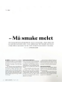 - Må smake melet