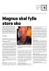 Magnus skal fylle store sko