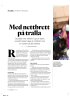 Med nettbrett på tralla