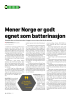 Mener Norge er godt egnet som batterinasjon 