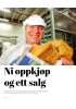 Ni oppkjøp og ett salg
