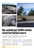 Ny asfalt på 1030 meter med fartsfylt moro