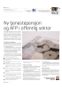 Ny tjenestepensjon og AFP i offentlig sektor