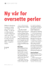 Ny vår for oversette perler