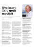Nye krav i Oslo godt mottatt