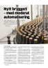 Nytt bryggeri - med moderat automatisering