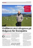 Ordførere øver ulvepress på Helgesen før lisensjakta