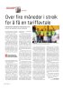 Over fire måneder i streik for å få en tariffavtale