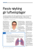 Passiv røyking gir luftveisplager