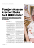 Pensjonskassen krevde tilbake 574 000 kroner
