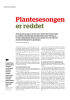 Plantesesongen er reddet