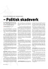 - Politisk skadeverk