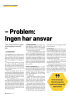 - Problem: Ingen har ansvar