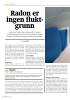 Radon er ingen fluktgrunn