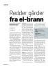 Redder gårder fra el-brann