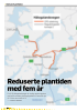Reduserte plantiden med fem år