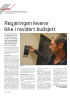 Regjeringen leverer ikke i revidert budsjett