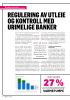 REGULERING AV UTLEIE OG KONTROLL MED URIMELIGE BANKER