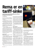 Rema er en tariff-sinke