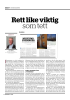 Rett like viktig som tett