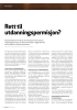Rett til utdanningspermisjon?
