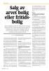 Salg av arvet bolig eller fritidsbolig
