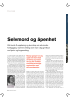 Selvmord og åpenhet