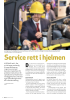 Service rett i hjelmen