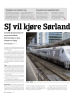 SJ vil kjøre Sørlandsbanen