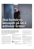 Skal fordele en lønnspott på 46,2 millioner kroner