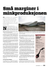 Små marginer i minkproduksjonen