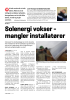 Solenergi vokser - mangler installatører