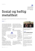 Sosial og heftig metallfest