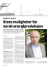Statkraft-sjefen: Store muligheter for norsk energiproduksjon