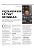 STJERNEDRYSS PÅ TYNT GRUNNLAG