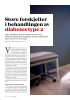 Store forskjeller i behandlingen av diabetes type 2