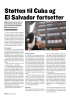 Støtten til Cuba og El Salvador fortsetter