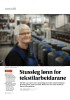 Stussleg lønn for tekstilarbeidarane