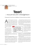 Teori - noe annet enn virkeligheten