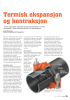 Termisk ekspansjon og kontraksjon