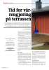 Tid for vårrengjøring på terrassen