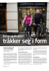 tråkker seg i form