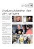 Ungdomsskoleelever hilser på yrkesfagene